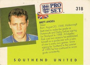 1990-91 Pro Set #318 Brett Angell Back