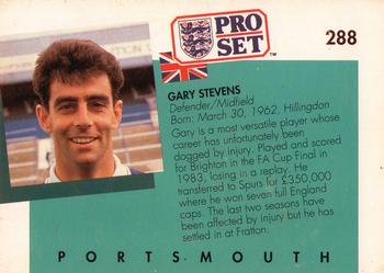 1990-91 Pro Set #288 Gary Stevens Back