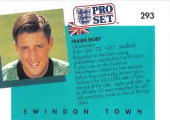 1990-91 Pro Set #293 Fraser Digby Back