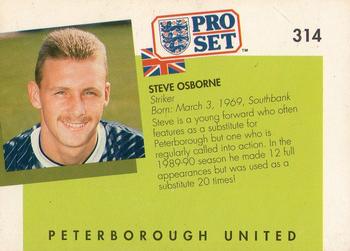 1990-91 Pro Set #314 Steve Osborne Back