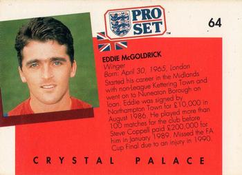 1990-91 Pro Set #64 Eddie McGoldrick Back
