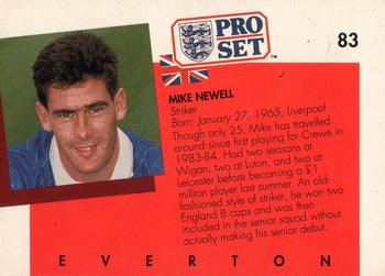 1990-91 Pro Set #83 Mike Newell Back