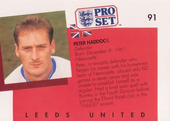 1990-91 Pro Set #91 Peter Haddock Back