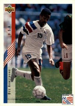 1994 Upper Deck World Cup Contenders English/Italian #2 Desmond Armstrong Front