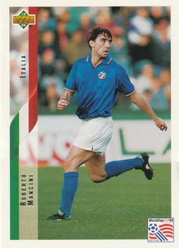 1994 Upper Deck World Cup Contenders English/Italian #123 Roberto Mancini Front