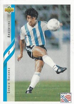 1994 Upper Deck World Cup Contenders English/Italian #199 Sergio Vasquez Front