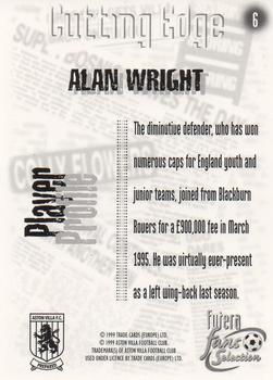 1999 Futera Aston Villa Fans Selection #6 Alan Wright Back
