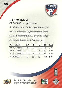 2008 Upper Deck MLS #162 Dario Sala Back