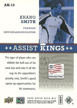 2008 Upper Deck MLS - Assist Kings #AK-13 Khano Smith Back