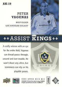 2008 Upper Deck MLS - Assist Kings #AK-19 Peter Vagenas Back