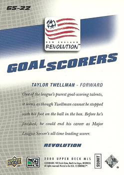 2008 Upper Deck MLS - Goal Scorers #GS-22 Taylor Twellman Back
