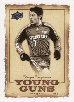 2008 Upper Deck MLS - Young Guns #YG-15 Roger Espinoza Front