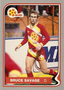 1987-88 Pacific MISL #101 Bruce Savage Front