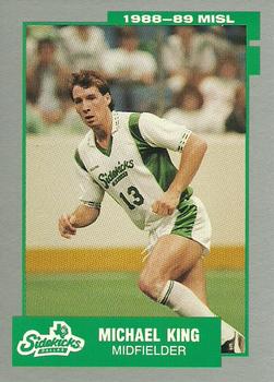 1988-89 Pacific MISL #106 Michael King Front