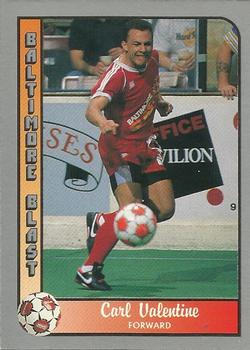 1990-91 Pacific MSL #14 Carl Valentine Front