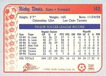 1990-91 Pacific MSL #142 Ricky Davis Back