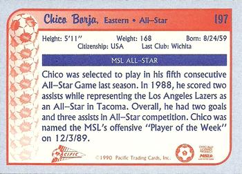 1990-91 Pacific MSL #197 Chico Borja Back