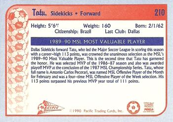 1990-91 Pacific MSL #210 Tatu Back