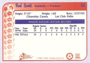 1990-91 Pacific MSL #55 Rod Scott Back