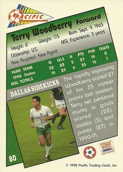 1991-92 Pacific MSL #80 Terry Woodberry Back