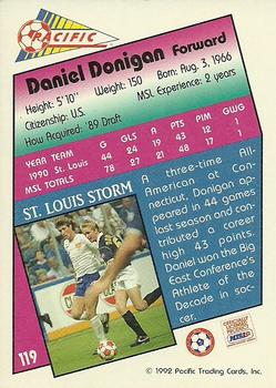 1991-92 Pacific MSL #119 Daniel Donigan Back