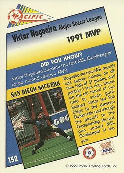 1991-92 Pacific MSL #152 Victor Nogueira Back