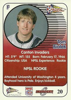 1993 Pacific NPSL #20 Tom Bialek Back