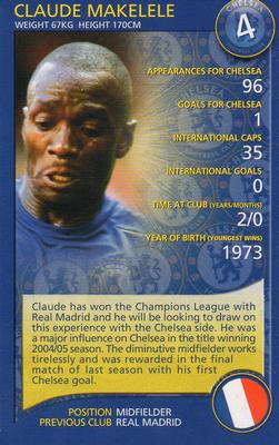 2005-06 Top Trumps Specials Chelsea #NNO Claude Makelele Front