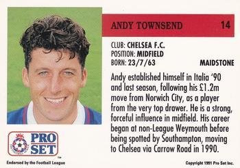 1991-92 Pro Set (England) #14 Andy Townsend Back