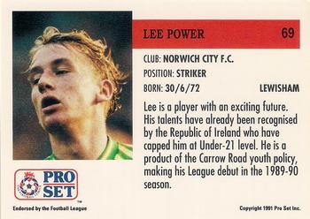 1991-92 Pro Set (England) #69 Lee Power Back