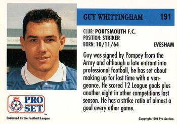 1991-92 Pro Set (England) #191 Guy Whittingham Back
