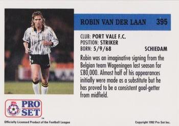 1991-92 Pro Set (England) #395 Robin Van Der Laan  Back
