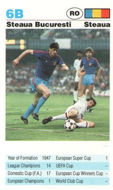 1992 Waddingtons Super Top Trumps European Club Football #6B Steaua Buccuresti Front