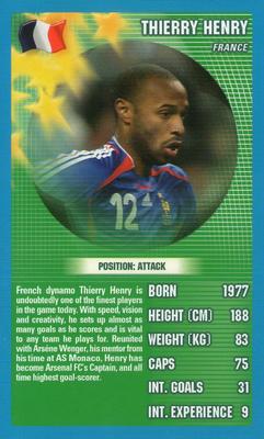 2006 Top Trumps World Football Stars #NNO Thierry Henry Front