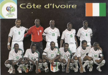 2006 Panini World Cup #11 Cote D'Ivoire Front