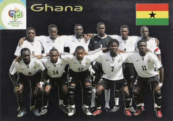 2006 Panini World Cup #17 Ghana Front