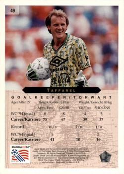 1994 Upper Deck World Cup Contenders English/German #49 Taffarel Back