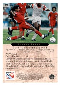 1994 Upper Deck World Cup Contenders English/German #209 Lahcen Abrami Back