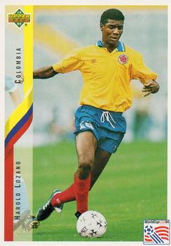 1994 Upper Deck World Cup Contenders English/German #47 Harold Lozano Front