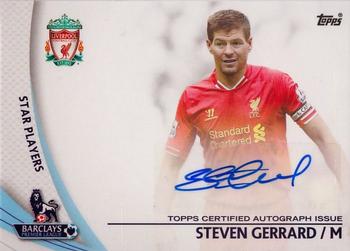 2013-14 Topps Premier Gold - Star Players Autographs #SP-SG Steven Gerrard Front