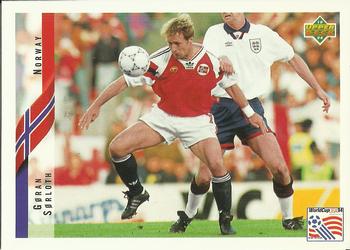 1994 Upper Deck World Cup Contenders English/Spanish #116 Gøran Sørloth Front