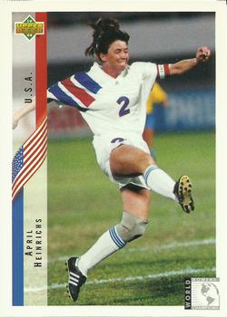 1994 Upper Deck World Cup Contenders English/Spanish #265 April Heinrichs Front
