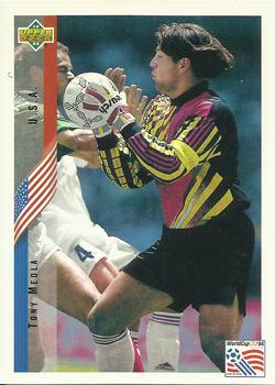 1994 Upper Deck World Cup Contenders English/Spanish #1 Tony Meola Front
