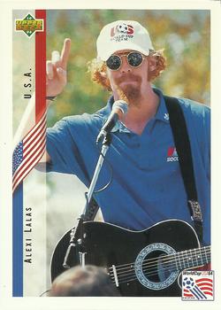 1994 Upper Deck World Cup Contenders English/Spanish #6 Alexi Lalas Front