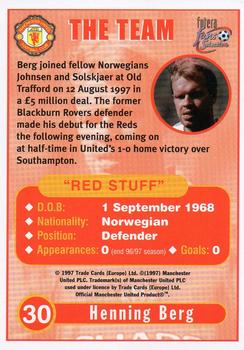 1997-98 Futera Manchester United Fans' Selection #30 Henning Berg Back