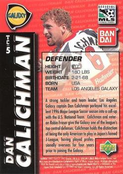 1997 Upper Deck MLS - Team Captain #TC5 Dan Calichman Back