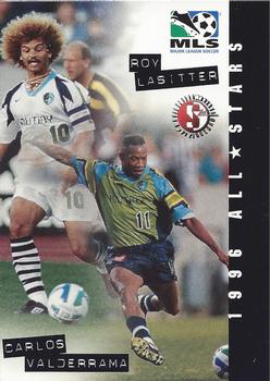 1996 MLS All Star Game Promos #NNO Roy Lassiter / Carlos Valderrama Front