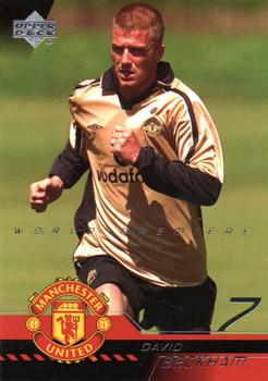 2001 Upper Deck Manchester United World Premiere - Promos #P1 David Beckham Front