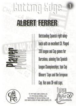 1999 Futera Chelsea Fans' Selection #7 Albert Ferrer Back
