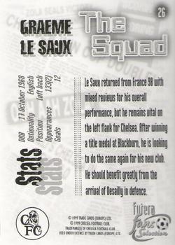 1999 Futera Chelsea Fans' Selection #26 Graeme Le Saux Back